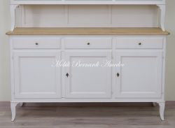 CR87 AL Credenza Con Alzata 3 Ante Piano Rovere Angoli Smussati 02